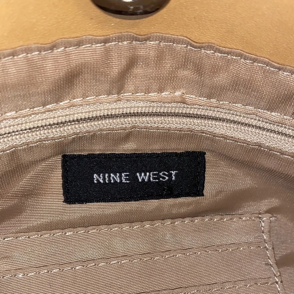 Nine West Pink and Tan Shoulder Bag